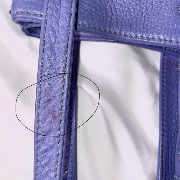 RARE Coach Vintage Sonoma Purple Periwinkle Leather Bag - Picture 6 of 15